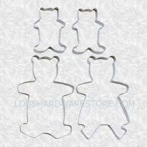  Tala Set Of 4 Stainless Steel Bear Family Cutters: Kitchen 