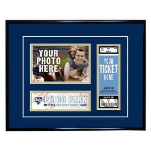 San Diego Padres First Game Ticket Frame   San Diego Padres:  