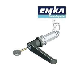 1000 U390   EMKA Locking Black Powder Coated Keyed EK333 L Handle