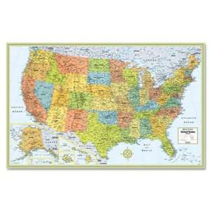   Series Full Color Laminated United States Wall Map: Office Products