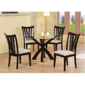  6 Piece Dining Set in Rich Cappuccino   Coaster