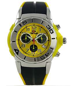 Nexus Mens Chronograph Yellow Dial Watch  Overstock