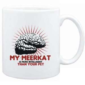 Mug White  My Meerkat is more intelligent than your pet  Animals 