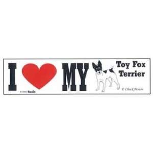  Toy Fox Terrier Bumper Sticker 