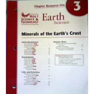  Holt Science & Technology Earth Science, Chapter Resource 