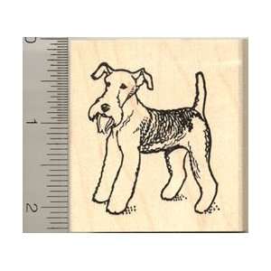  Wire Haired Fox Terrier Rubber Stamp   Wood Mounted Arts 