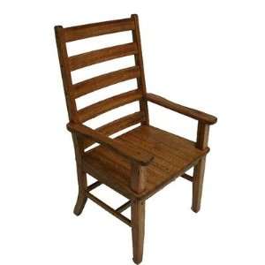  Lumberjack Arm Chair Finish: Red Mahogany: Furniture 