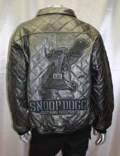 SNOOP DOGG SILVER LEATHER JACKET  