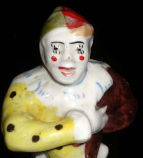 1930 Antique Rare Russian Porcelain Figurine Clown USSR  