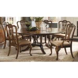 Kentwood 5 Piece Round Table Top & Single Pedestal Base Dining Table 