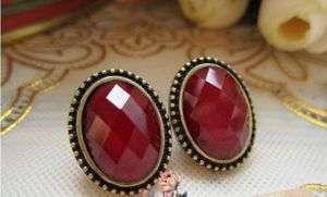Gk4746 New Fashion Jewelry womens red Vintage Small earrings stud 