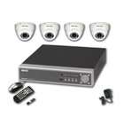   channel triplex DVR Security System with 4 outdoor IR Dome Cameras