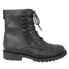 Nina Shoes Spice Black Lace Up Combat Boots Toddler Little Girls 7 5M