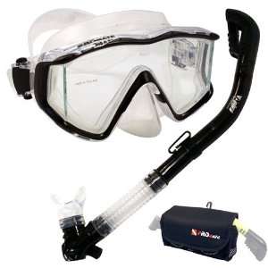  Snorkeling Scuba Dive Side View Edgeless Mask Dry Snorkel Gear 