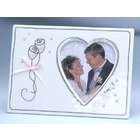   25th Silver Wedding Anniversary Porcelain Photo Frame 4 x 4 #25110