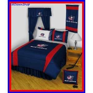 Columbus Blue Jackets 5Pc SL Full Comforter/Sheets Bed Set  