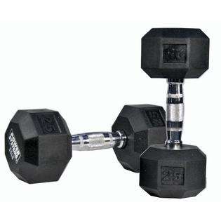 Power Systems Rubber Octagonal Dumbbell 60 lb. at 