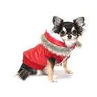 Hip Doggie Split Dog Hood Jacket in Red   Size Medium