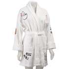 Overstock Aegean Apparel White with Chinese Applique Robe
