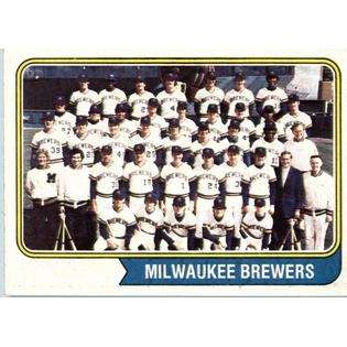 1974 Topps #314 Brewers Team Milwaukee Brewers Baseball Card  Topps 