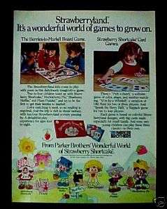 1980 Strawberry Shortcake Kids Cards&Board Games Toy Ad  