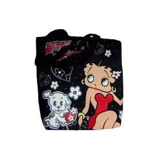 Betty Boop Black Shopping Tote Bag 
