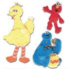   Sesame Street Dimensional Sticker Group Furry Elmo/Big Bird/Cookie