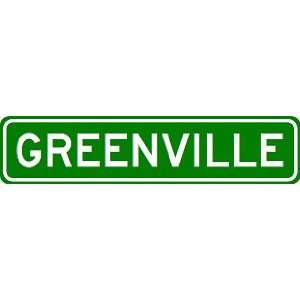  GREENVILLE City Limit Sign   High Quality Aluminum Sports 