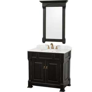   Andover 36 Traditional Bathroom Vanity Set   Black: Home Improvement