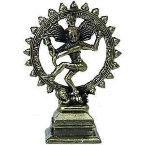  Shiva Nataraj Statue   2 1/2 (Brass)