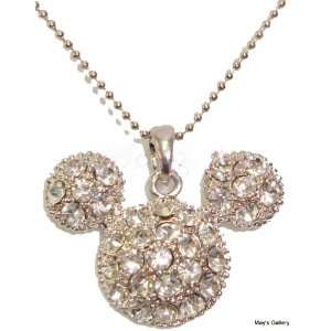   Mouse Crystal & Rhinestone Disney Necklace By Jersey Bling: Jewelry