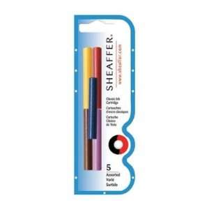  Sheaffer Refills Multicolor 5 Pack Fountain Pen Cartridge 