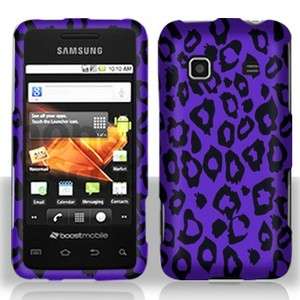 Purple Leopard HARD Case Protector Snap on Phone Cover Samsung Galaxy 