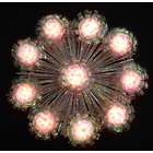 Kurt Adler 8 Lighted Iridescent Foil Flower Christmas Tree Topper