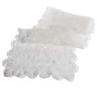   Home Furnishings Pack of 2 Elegant White Crocheted Lace Table Runners
