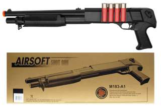 M183A1 Spring Airsoft Shotgun with 4 Shells 395 FPS  