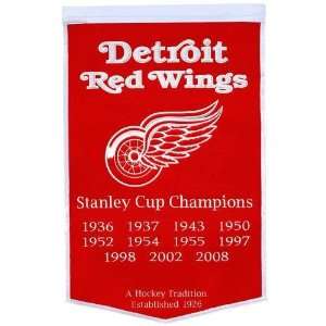  Detroit Red Wings NHL Dynasty Banner (24x36) Sports 
