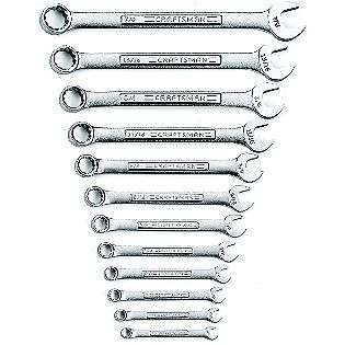 12 pc. Standard 12 pt. Combination Wrench Set  Craftsman Tools 
