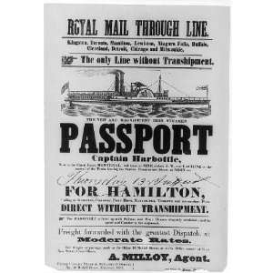  PASSPORT,Advertisement,Canadian steamer service,Montreal 
