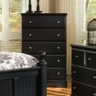 Carolina Furniture 434500 Midnight Five Drawer Chest Dresser Furniture 