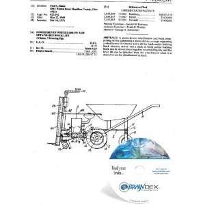  NEW Patent CD for POWER DRIVEN WHEELBARROW AND DETACHABLE 