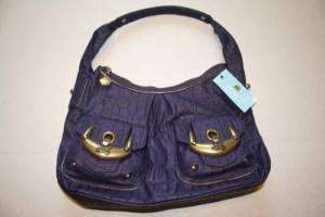 Kathy Van Zeeland Purse Hobo Handbag Dark Purple NWT  
