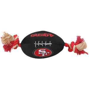   San Francisco 49ers Pet Football Rope Toy, 6 Inch long: Pet Supplies