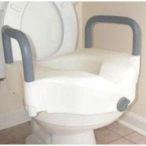  Duro Med Hi Riser Locking Raised Toilet Seat with Arms 