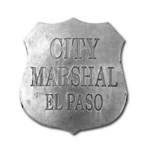   Deluxe Western Silver Badge   City Marshall  El Paso: Everything Else