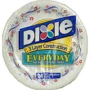 JAMES RIVER 14172 DIXIE PAPER PLATES PACK OF 12:  Kitchen 