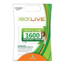 Xbox Live   1600 Points for Xbox 360   Microsoft   Toys R Us