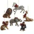 DDI 3.5 Resin Animal With Scarf Christmas Ornaments(Pack of 96)
