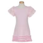 Bonnie Jean Pink Faux Fur Chemise Ruffle Dress Toddler Girls 2T