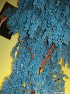   BLUE Plastic Weeping Willow Tree Floor Lamp with FREE ship  